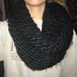Black infinity scarf